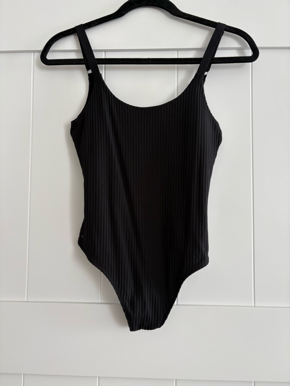 Victoria Secret Black Ribbed Women’s One-Piece Bodysuit - Classic Style
